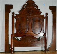 Antique Walnut Victorian Bed