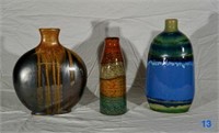 3 Ceramic Vases