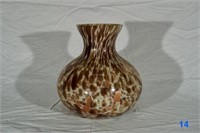 Mottled Brown Glass Vase