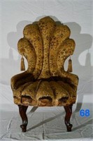 Very Early Horsehair Filled Victorian Low Chair