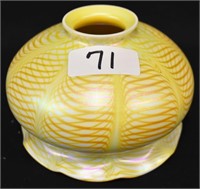 Art glass shade, 2 1/8" fitter