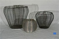 3 Wire Baskets