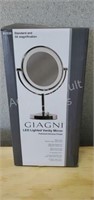Giagni LED lighted vanity mirror, polished chrome