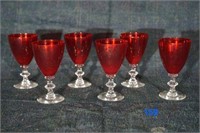 Red Glass Goblets