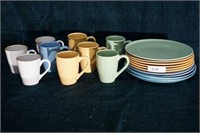Assortment of 10 Plates & 9 Mugs