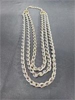 Vintage Sarah Coventry Tri Necklace