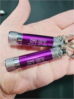 Purple Flashlight Keychains