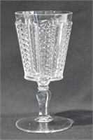 Early Pressed Glass Goblet - Panelled Ladder