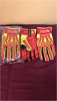 2 pairs Rig Lizard work gloves (size M)