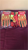 2 pairs Rig Lizard work gloves (size M)