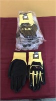 6 pairs impact protection gloves (M)