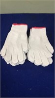12 pairs cotton gloves