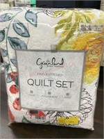 GREENLAND FINELY STITCHED KING QUILT SET