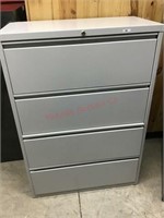 GREY LATERAL FILE CABINET