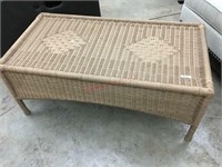 WHICKER COFFEE TABLE