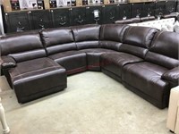 Carrington 6-Piece Sectional Sofa, BROWN, MSRP $29