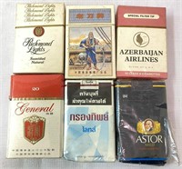 Collectible Cigarette Packs(read description)