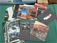 Jeep vehicle brochures from the 1990s