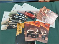 Ford vehicles brochures from 1999