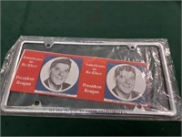 The Reagan years license plate holder