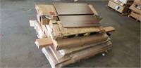 Pallet of DIY merchandise, table tops, dresser