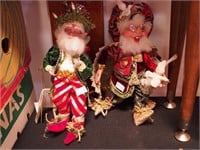 Two Mark Roberts Santa fairies including
