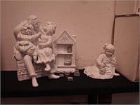 Two sets of Dept. 56 Winter Silhouette white