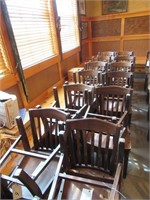 Lot - (24) Wooden Dining Chairs