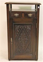 ANTIQUE ENGLISH CABINET WITH TWO DRAWERS