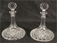 PAIR OF WATERFORD CUT GLASS DECANTERS