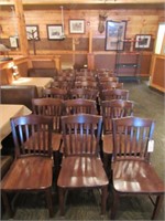 Lot - (21) Wooden Dining Chairs