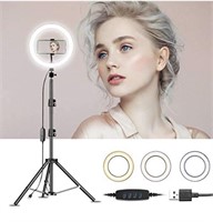 10 inch selfie ring light with adjustable stand