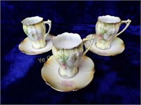 RS Prussia Cocoa Mugs with Saucers