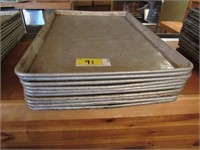 Lot - (10) 29" x 18" Aluminum Sheet Pans