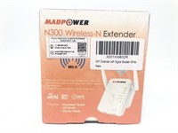 Madpower N300 Wireless N Extender, White