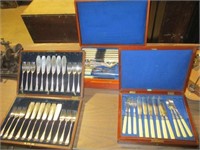 3 BOXES PLATED FLATWARE