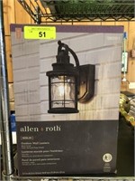 ALLEN AND ROTH OUTDOOR WALL LANTERN