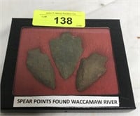 SPEAR POINTS FOUND IN WACCAMAW RIVER