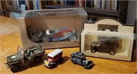 Collectible model cars, toys (5)