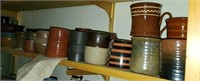 Stoneware and pottery mugs & bowls