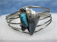 Dead Pawn Turquoise & Silver NA Bracelet