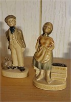 Danny Boy & Molly Malone Irish figurines