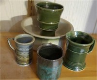 Westhouse Pottery, stoneware bowl, Irish mug