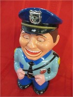 Talking Cop cookie jar
