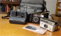 Vintage camera lot, Polaroid Impulse, Kodak