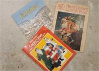Vintage Christmas paper dolls, books