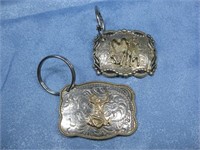 2 Rodeo Style Buckle Key Chains