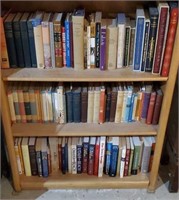 Shelves of books (3)
 religious, travel books