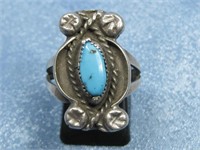 Vintage Navajo Turquoise Ring - No Hallmark