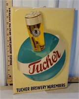 Tucher brewery German beer sign